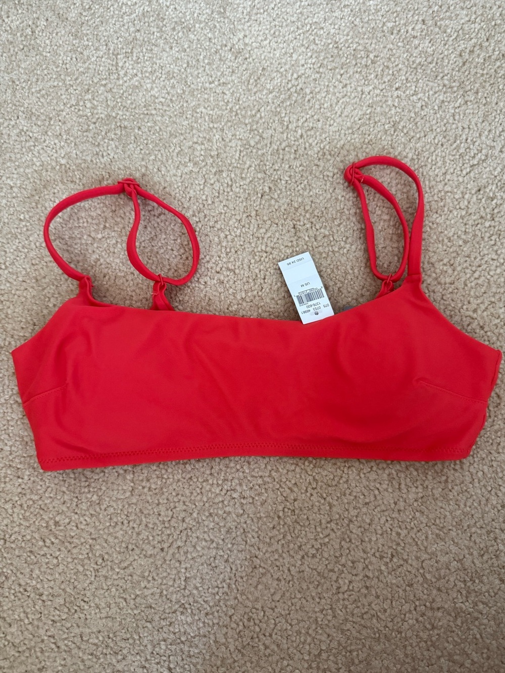 Red Women's Bralette Swim Top